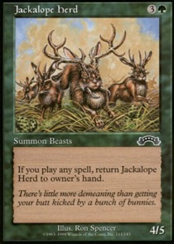 MTG magic cards 2x Jackalope Herd Exodus Light Play, English - Picture 1 of 1
