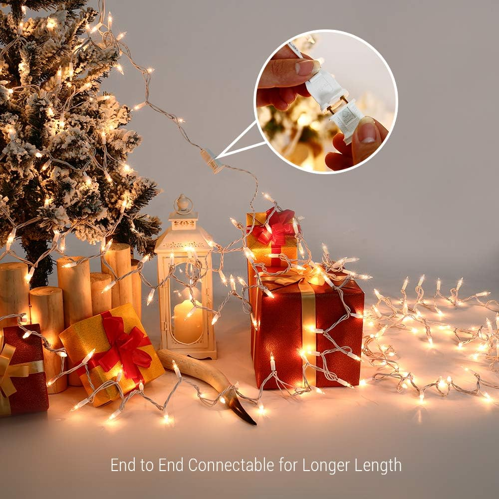 Christmas Lights, 600 Count 139.2Ft Incandescent Mini