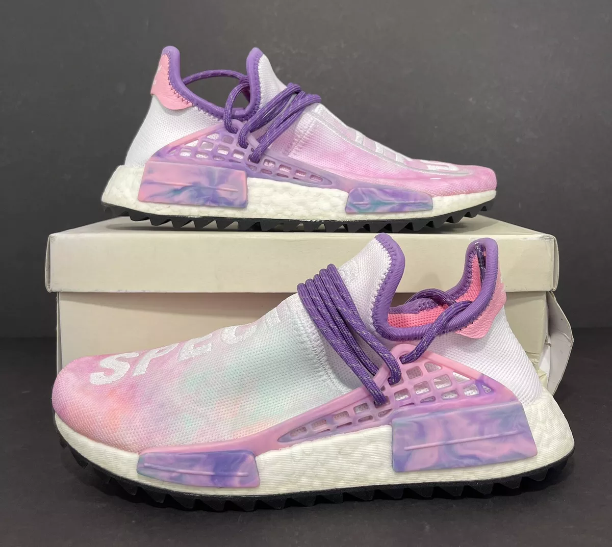 Pharrell x Adidas NMD Hu Trail Holi Pink Glow