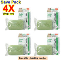 4X Oxecure Sulfur Soap Acne Treatment Antibacterial Face  Body Oily Skin 30g
