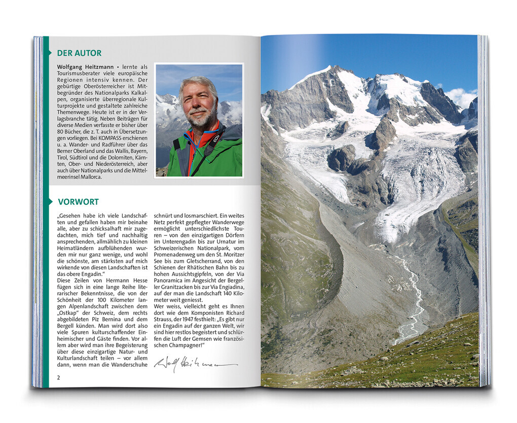 Thumbnail - Kompass Wanderführer Engadin Und Südbünden, 60 Touren | Wolfgang