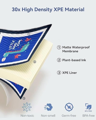 BLUEQUE Baby Play Mats for Floor - Foldable Portable Kids Play Mat, Thicken C... - Picture 2 of 6