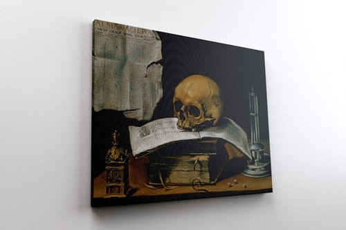Vanitas Still Life With Skull by Sebastian Stoskopff Giclée Print - Multi-Size - Picture 3 of 7
