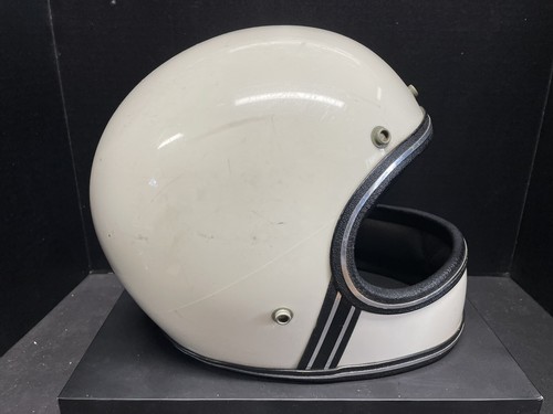 Vintage Grant 1960-70's FF RG-9 D.O.T Motorcycle Full Face Helmet White - Picture 2 of 16