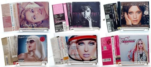 Avril Lavigne Christina Aguilera Shakira Selena Gomez Pop Divas 6 CD Lot Japan