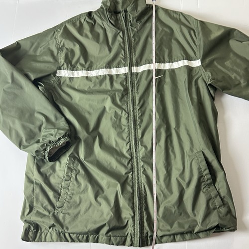VINTAGE Nike Jacket Mens Large L Green Full Zip Windbreaker Lightweight - Picture 8 of 11
