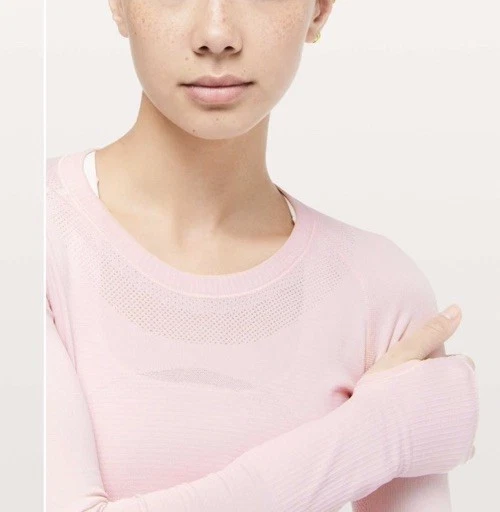 Lululemon Run: Swiftly Tech manga larga - rosa feliz (talla 4) Foto 2 de 4