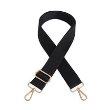 Wide Shoulder Strap Adjustable Replacement Belt Canvas Purse Strap Black