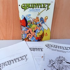 Original Atari Gauntlet Operators Instructors Manual Parts List Schematic Arcade