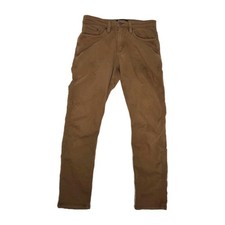 DU/ER Mens Chino No Sweat N2X Relaxed Tapered Tan Khaki Stretch Pants Size 30x32