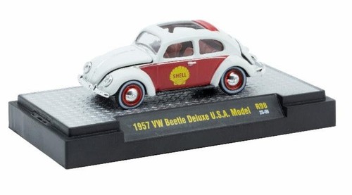 1957 Volkswagen Beetle Shell Oil M2 Machines 1:64 Scale Auto-Thentics Release 98 - Bild 2 von 2