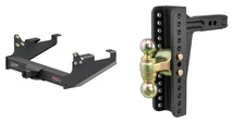 CUR Trailer Hitch Class 5 Tow Kit Adjsutable Ball Mount 2in Receiver 15402-45926