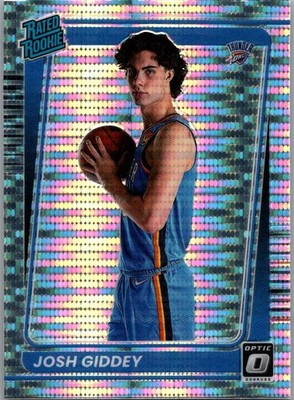 2021-22 Donruss Optic Target Exclusive SP Silver Pulsar Josh Giddey RC Bulls