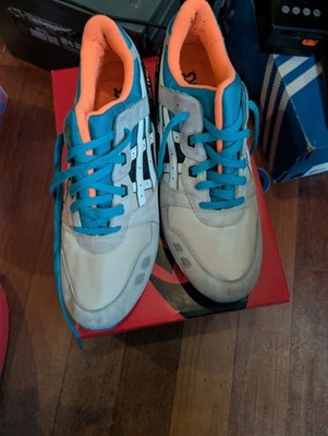 ASICS Gel Lyte 3 Gray Orange Size 14