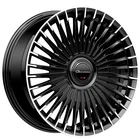 22x9/22x10.5 Giovanna Wheels Tulum Gloss Black with Machined Tips Rims (4pcs) A1