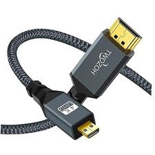 4K Micro HDMI to HDMI Cable 6.6FT, High-Speed Full 6.6Ft Straight - 1 Pack
