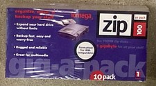 10 Pack of Iomega Zip 100 100MB Disks Formatted for IBM New Sealed