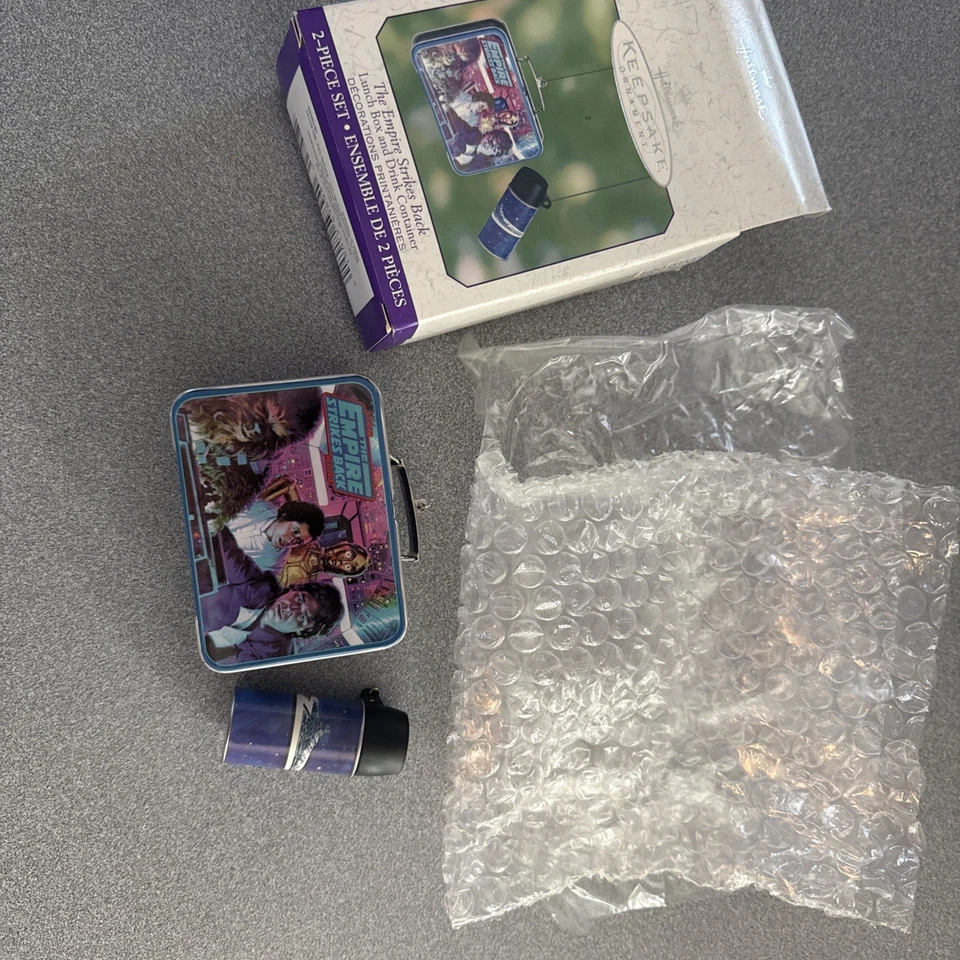 2001 Star Wars Hallmark Keepsake Empire Strikes Back Lancheira e Conjunto Térmico - Imagem 4 de 4