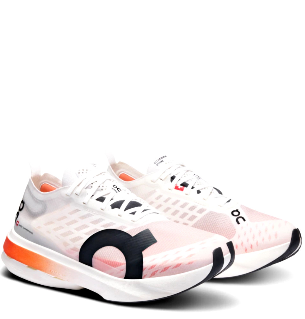 NEW Mens ON Running Brand White/Flame Cloud Cloudboom Strike OC Shoes 2024 12.5