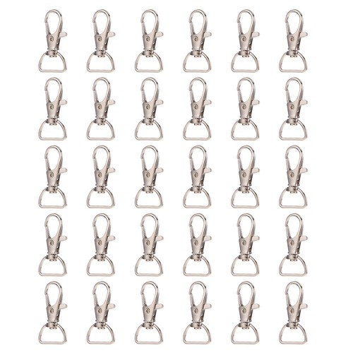30 Pcs Zinc Alloy Keychain Swivel Clasps Lanyard Snap Hook Lobster Claw - Picture 8 of 12