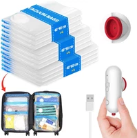 Vakuumbeutel FüR Kleidung Mit Usb Elektropumpe, 12 StüCk Kleidersack (4X 40 * 40