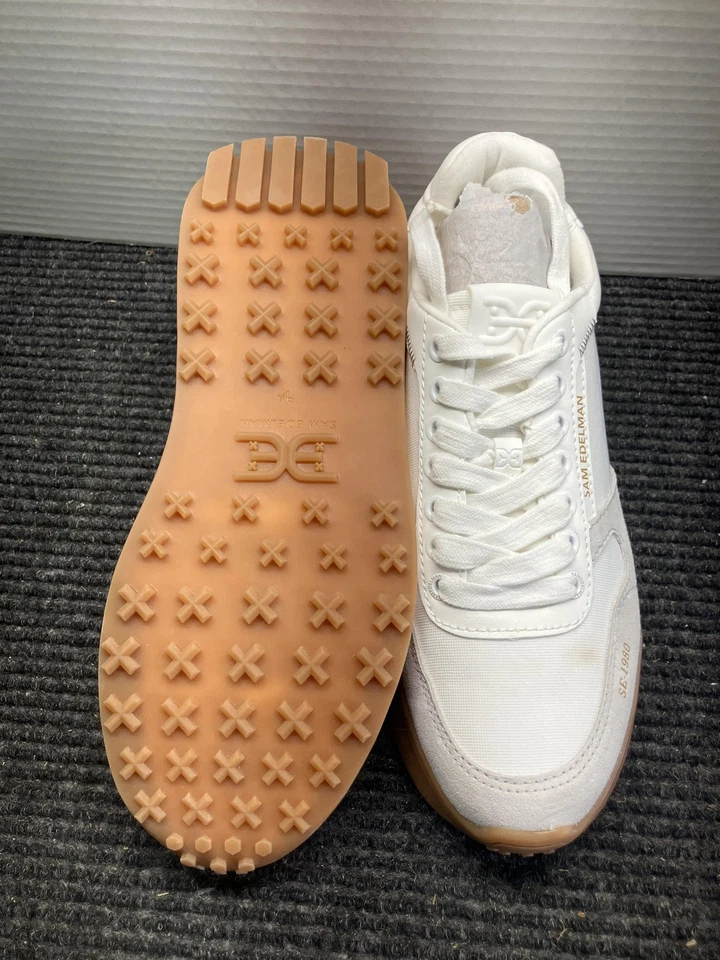 Zapatos Sam Edelman para mujer talla 9,5 blancos Layla gamuza nailon suela de goma I5610M3100 Foto 4 de 4