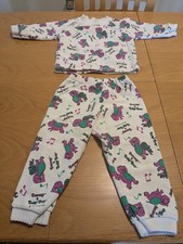 Vintage 1993 Barney Baby Bop Sweat Suit Lyons Group Rare Sweat Outfit Toddler