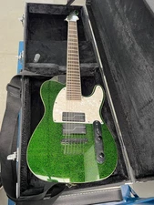 ESP LTD SCT-607B Stephen Carpenter Signature 7-String Baritone Green Sparkle