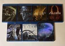 Alien Blu Ray Lot w/ Alien, Aliens, Alien 3, Alien Resurrection Covenant  