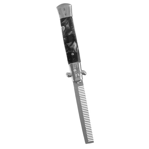 Stainless Steel Spring Pocket Oil Hair Comb Foldable QFDR - Picture 10 of 22