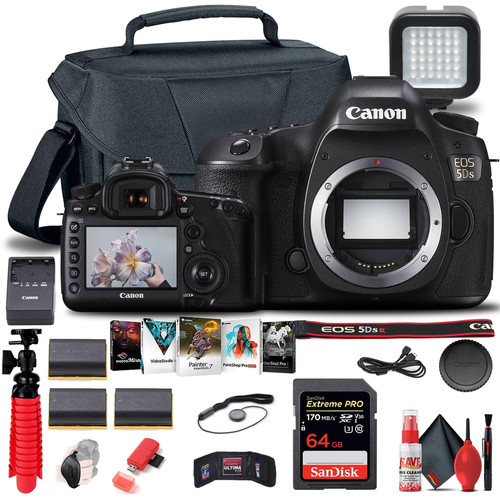 Canon EOS 5DS DSLR Camera (Body Only) (0581C002) + 64GB Card + Case + More - Picture 3 of 3