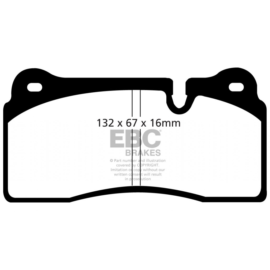 EBC For Lamborghini Diablo 1998 99 00 2001 Rear Brake Pads Yellowstuff