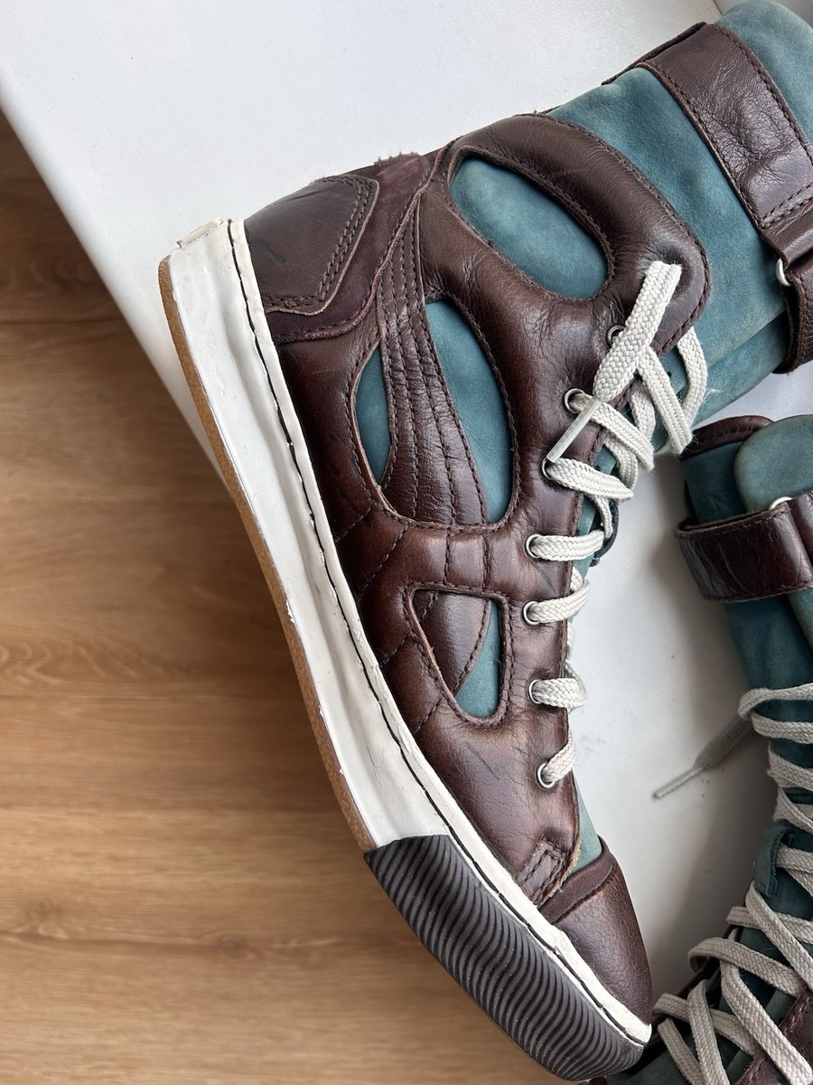 Alexander McQueen x Puma Leather High Top Sneakers US 9 | eBay
