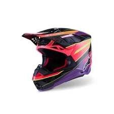 Alpinestars Helmet Supertech SM10 Era Pink Violet Fluro Yellow Glossy 