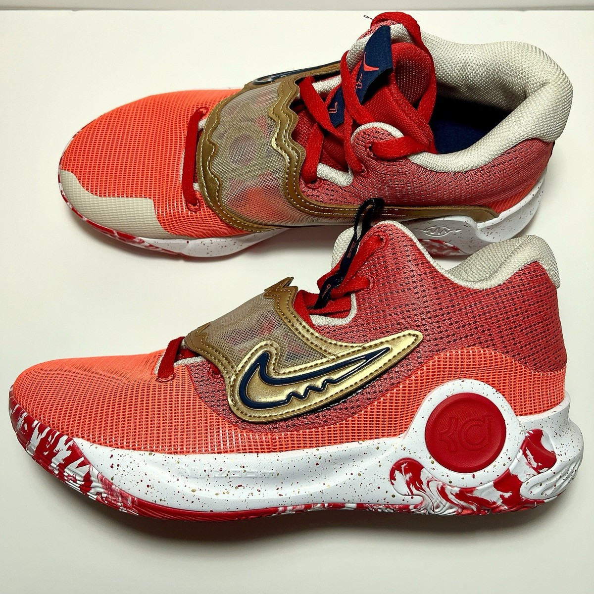 Nike KD Trey 5 X Basketball Shoes University Red Metallic  display picture 3