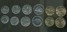 FIJI 6 coins set ?5 10 20 50 Cent, 1,2, Dollr 2012-14?UNC