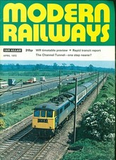 1972 Modern Railways Magazine: LM Class AL6 - Euston-Manchester
