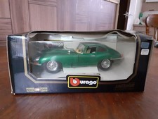 Bburago Jaguar E-Type Coupe 1961 Green 1.18 Scale Diecast Model Car In Box