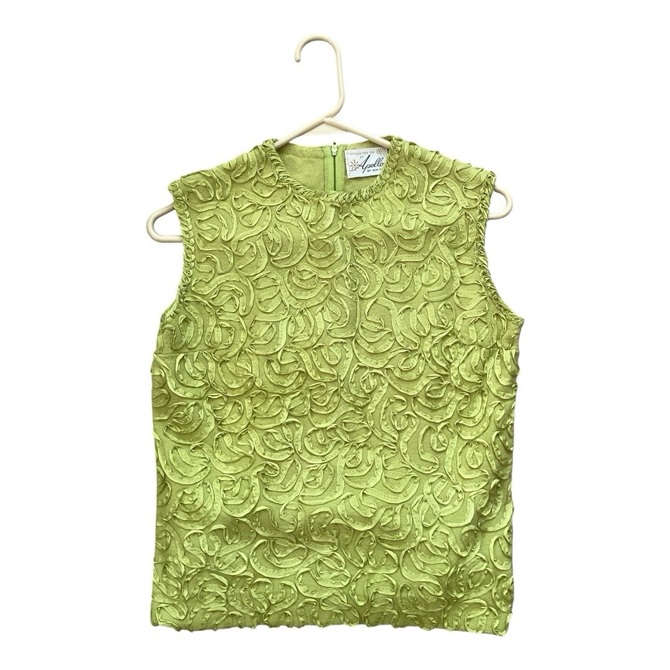 Винтажный 50-х 60-х 70-х Apollo Нью-Йорка лайм зеленый юбка комплект S/M - Изображение 3 из 4
