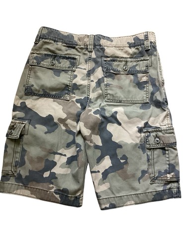 Arizona Youth Cargo Shorts Size 16 Camouflage Military Army 100% Cotton Teens - Picture 2 of 5