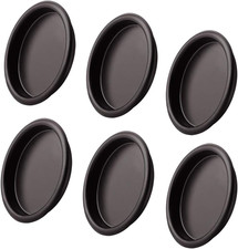 6 Pack Closet Door Finger Pull Oil Rubbed Bronze- 2-1/8  round Sliding Finger Do