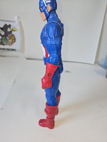 2019 Captain America-Figure Only-12" Hasbro Hero Series Avengers Marvel Dm - Picture 6 of 8