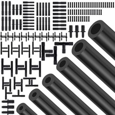 Silicone Vacuum Hose Kit, 5Ft 6PCS Automotive  113PCS 119PCS