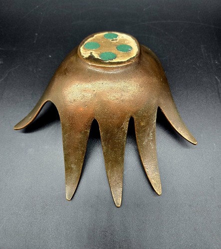 Walter Bosse Style Bronze Hand Bowl / Ashtray / Ring Holder Vintage - Picture 5 of 6