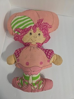 Vintage Raspberry Tart Pillow Strawberry Shortcake Plush