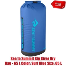 Sea to Summit Big River Dry Bag - 65 L Color: Surf Blue Size: 65 L