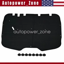 For 1999-06 GMC Sierra Chevy Suburban Silverado Truck Hood Insulation Pad &Clips