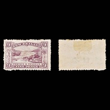 Blackheath Stamps 9052 Nouvelle-Zélande SG346 9d Violet 1906 C£1500 Mint MH