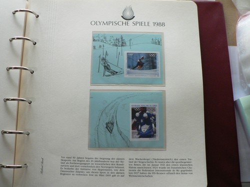 Olympische Spiele 1988 in Original Ringbinde 77 Blatt Postfrisch - Picture 19 of 24