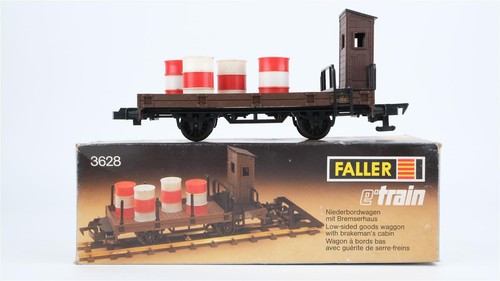 Faller eTrain Spur 0 3628 Niederbordwagen mit Bremserhaus (unvollständig) | Zustand: Gebraucht